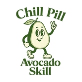 Chill Pill Avocado Skill – Grappig Zomervakantie T-shirt