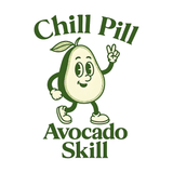Chill Pill Avocado Skill – Grappig Zomervakantie T-shirt
