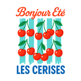 Bonjour Été Les Cerises – Zomervakantie T-shirt