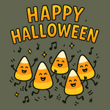 Happy Candy Corn Vibes – Grappig Halloween T-shirt