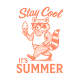 Stay Cool Raccoon – Zomer T-shirt